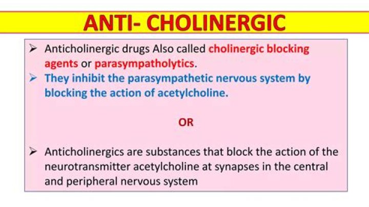 Is tolterodine an anticholinergic