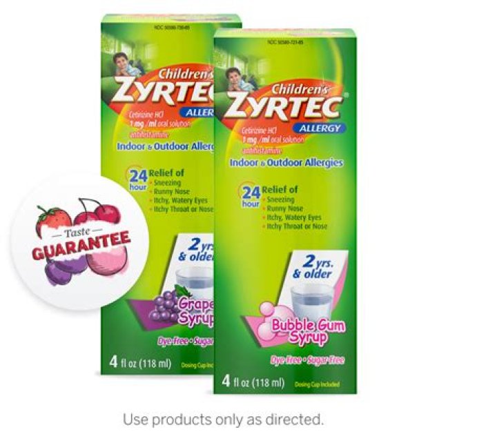 Is Zyrtec for kids gluten free?