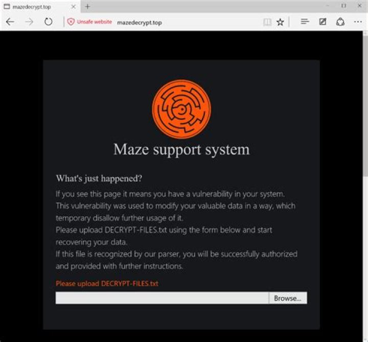 Ransom:Win32/Maze!MSR