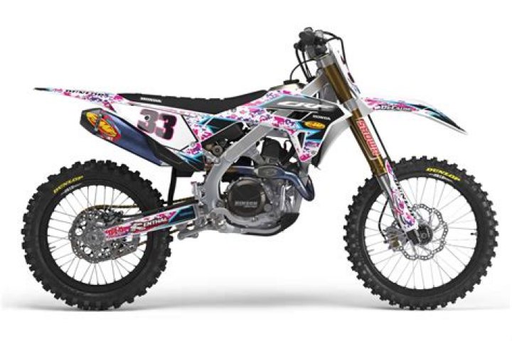 What are dirt bike graphics printed on?