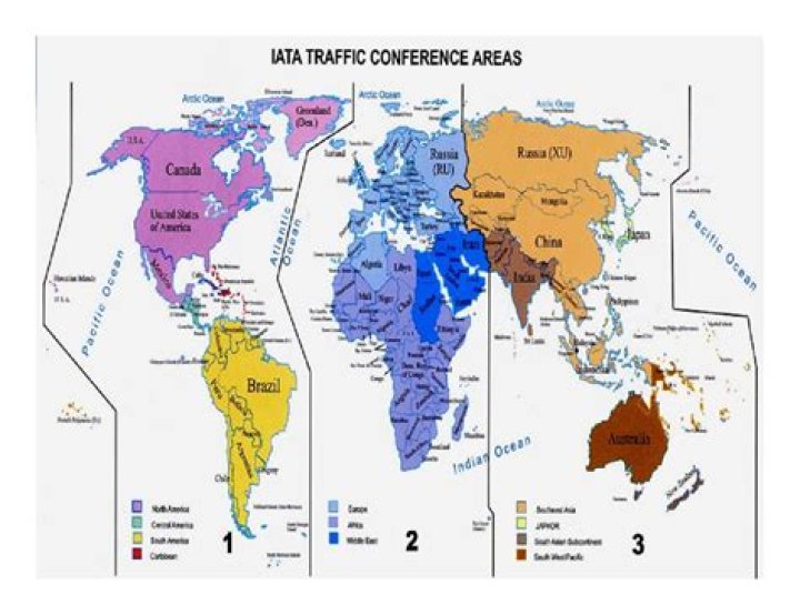 What are IATA regions?