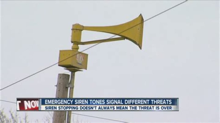 What are the different siren sounds?