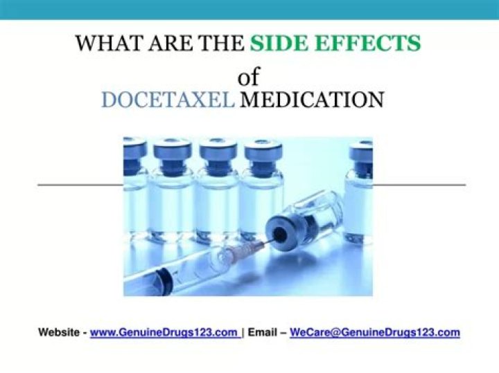 What are the long term side effects of docetaxel?