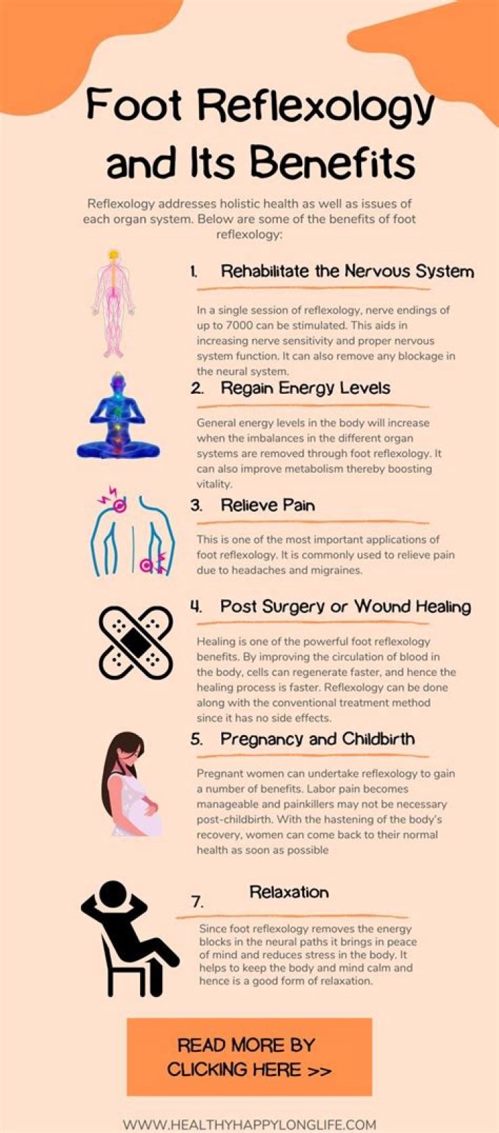 What are the psychological benefits of reflexology?