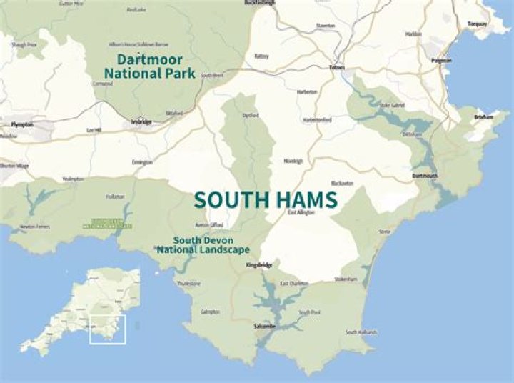 What areas are in the South Hams?