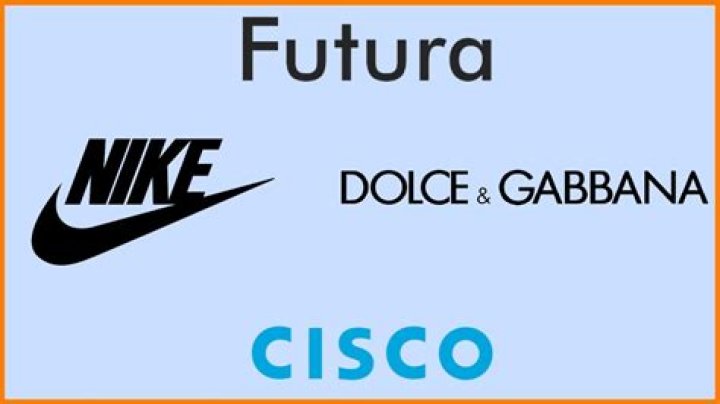 What brands use Futura font?