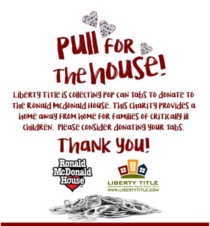 What can you donate to Ronald McDonald House?