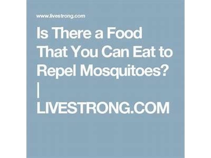 What can you eat or drink to repel mosquitoes