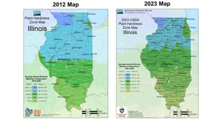 What climate zone is Illinois in