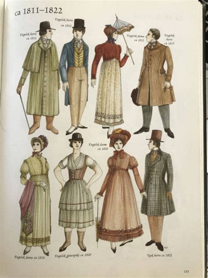 What did the French wear in the 1800s?