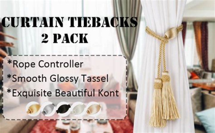 What do you do with curtain tassels?