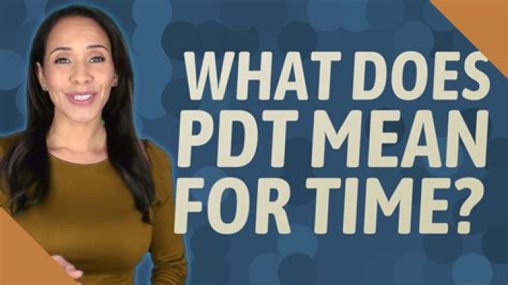 What does 1pm PDT mean?