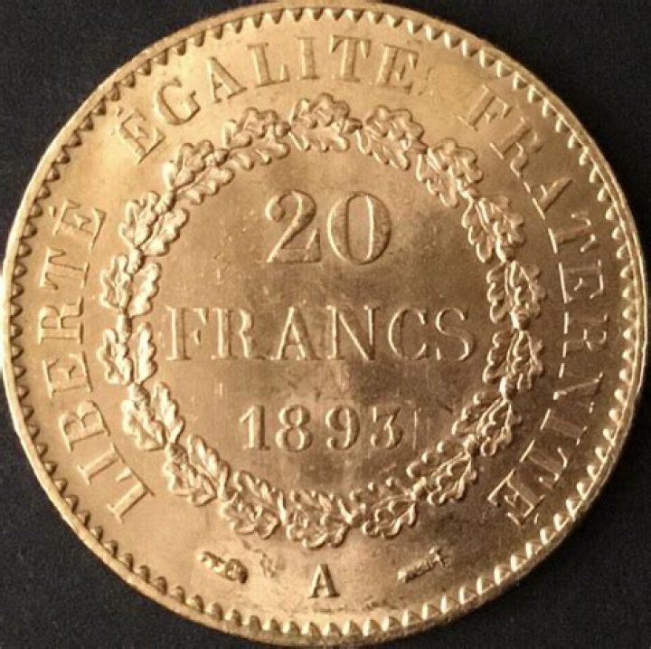 What does a 20 franc coin look like?