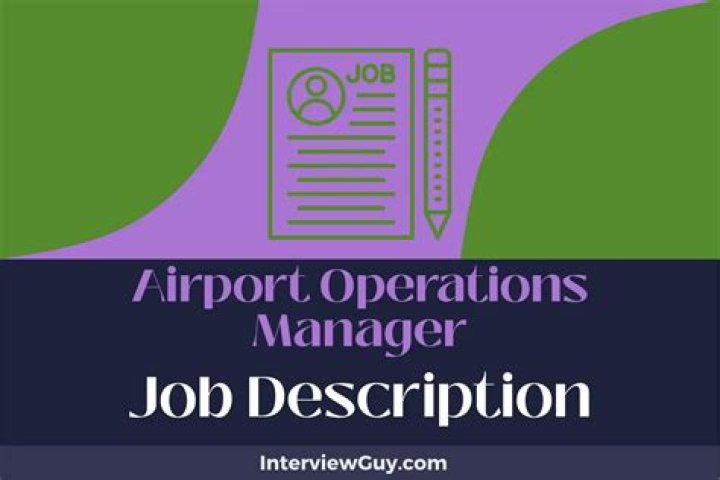What does an airport operations manager do?