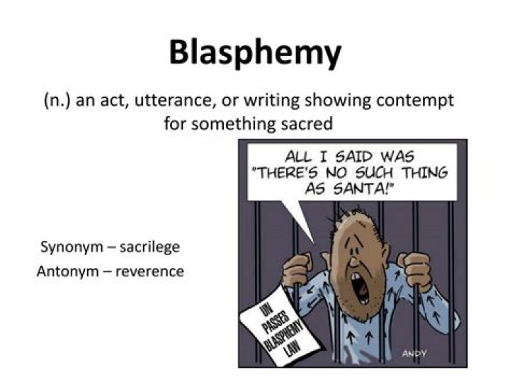 What does blasphemy mean in simple terms?