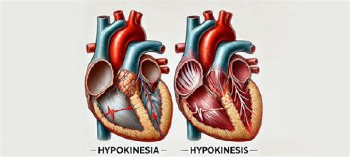 What does Hypokinesis of the heart mean?