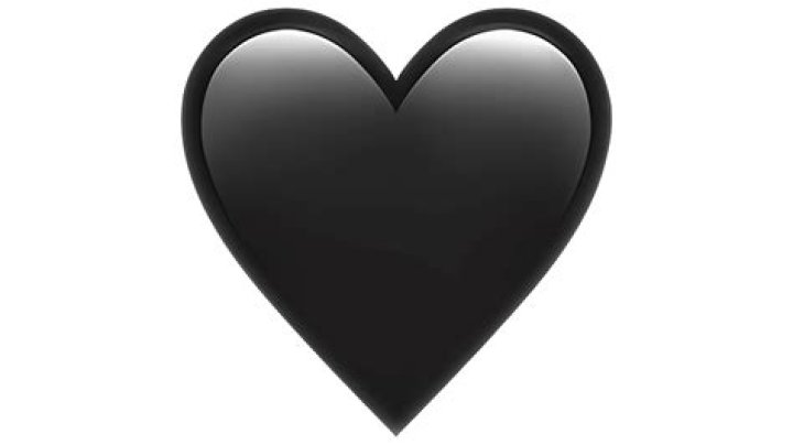What does it mean when a girl sends a black heart emoji?