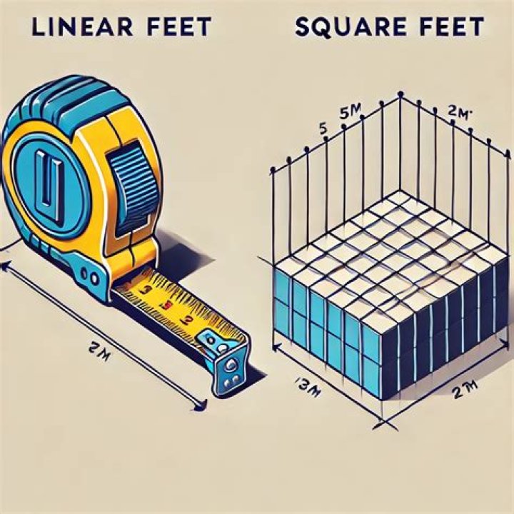 What does linear square feet mean?