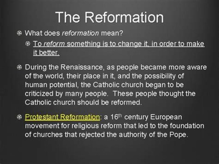 What does reform mean example?