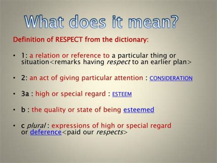 What does respect mean in Jamaican?