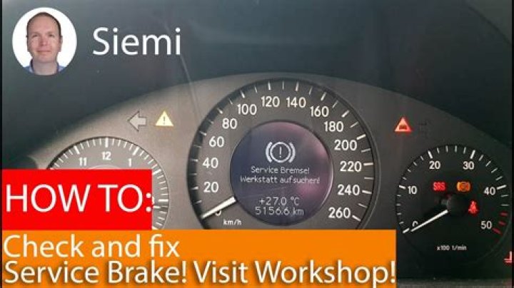 What does service brake visit workshop?