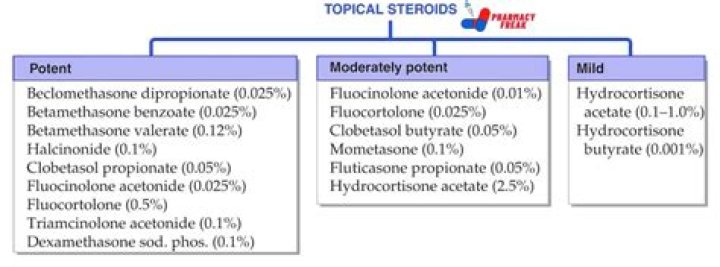 What does steroid potency mean?