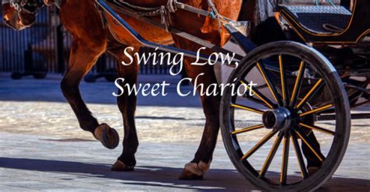 What does the chariot in Swing Low Sweet Chariot represent?