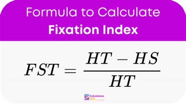 What does the fixation index measure?