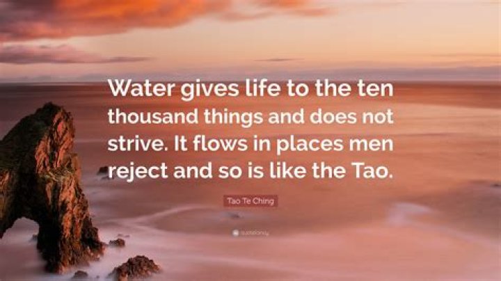 What does the Tao say about water?