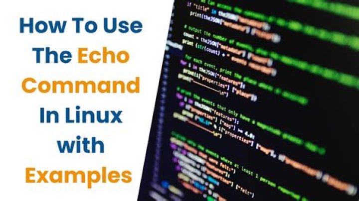 What echo command does in Linux