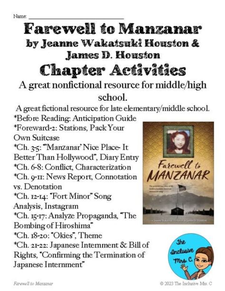 What happened in Farewell to Manzanar