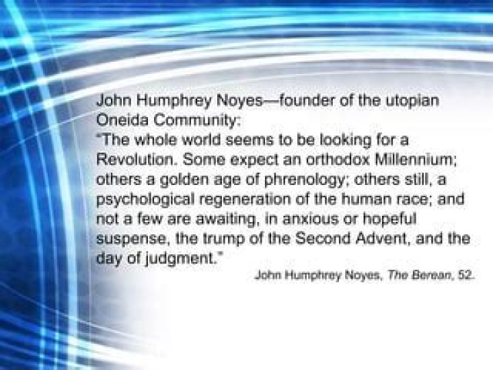 What happened to John Humphrey Noyes?