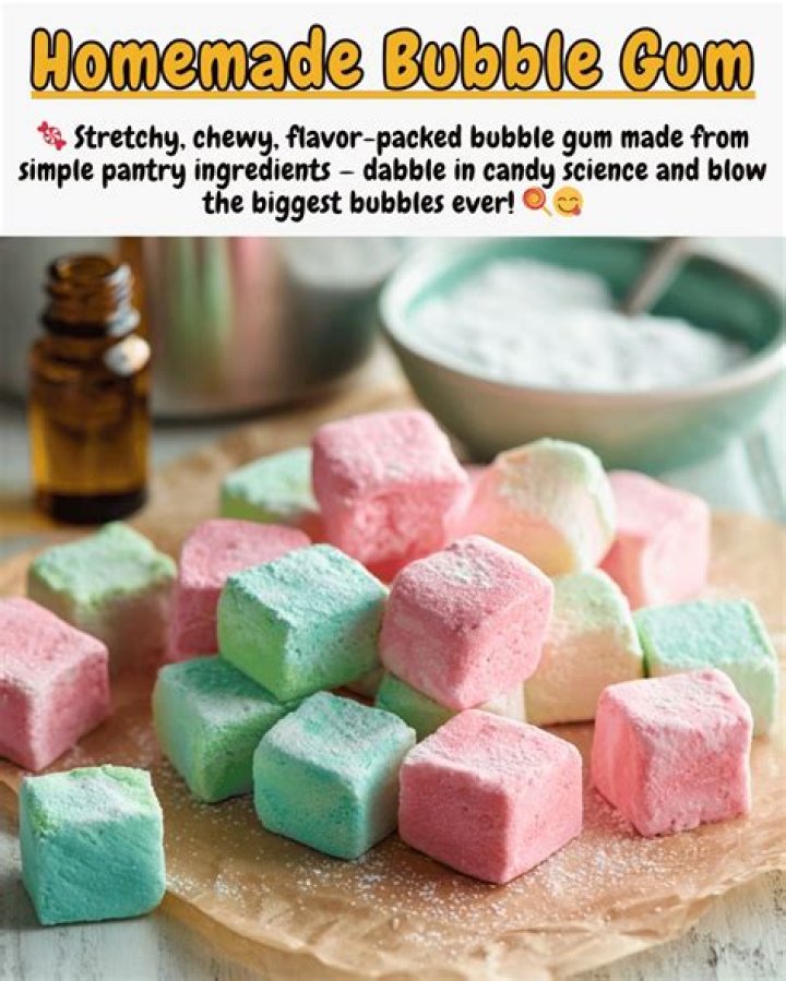 What ingredient makes bubble gum stretchy?