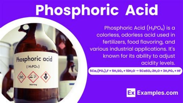 What ion is in phosphoric acid?