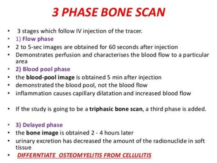 What is a 3 phase bone scan?