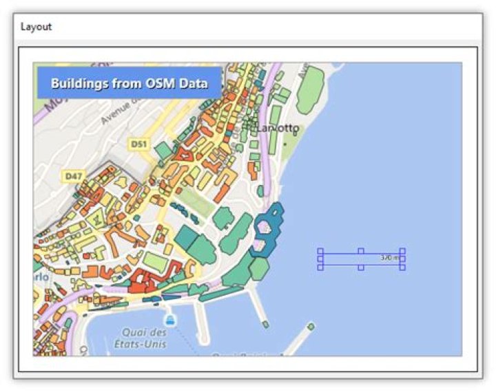 What is a bar scale on a map?