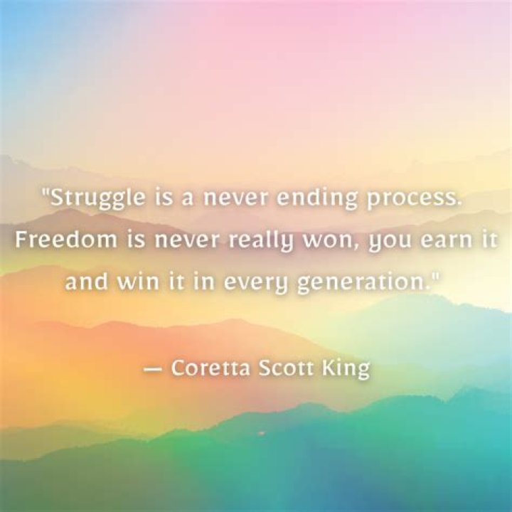 What is a famous quote from Coretta Scott King?