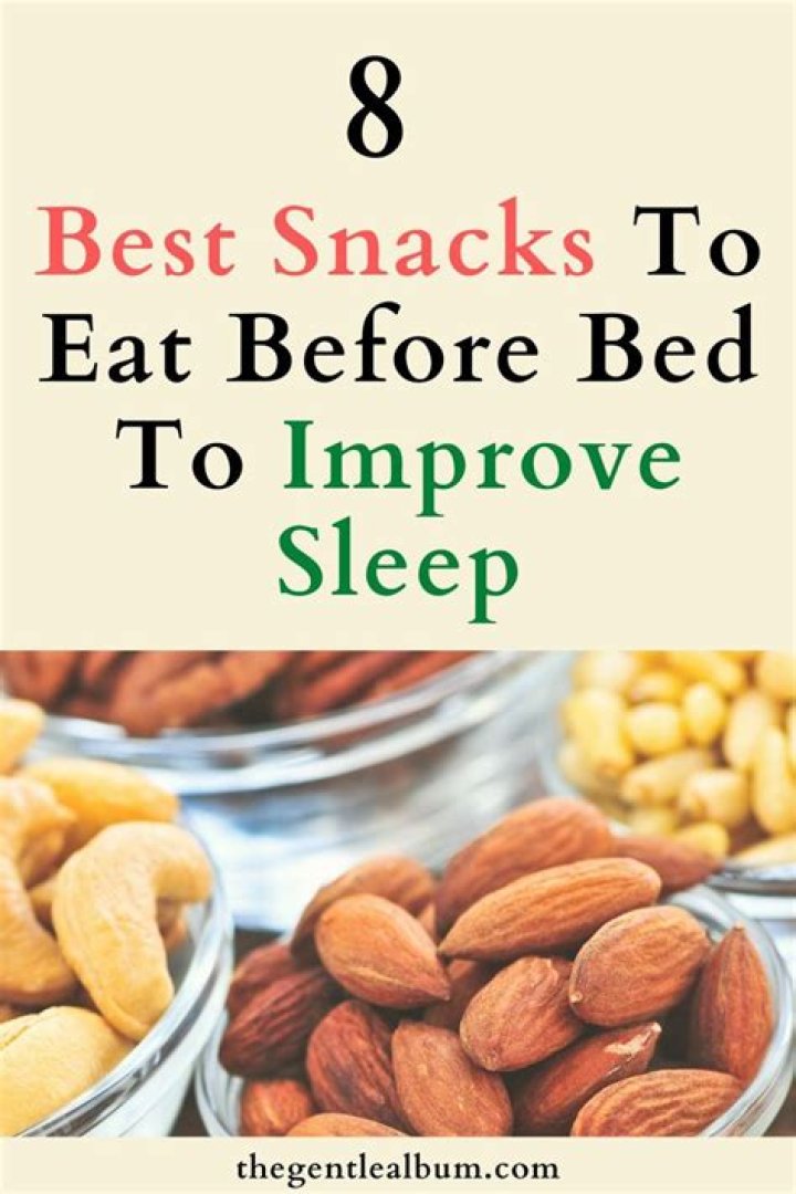 What is a good snack before bedtime?