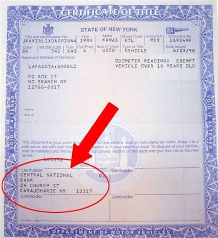 What is a lienholder?