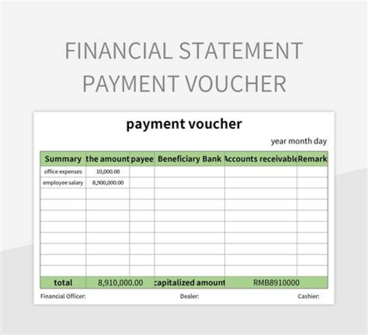 What is a payment voucher used for?