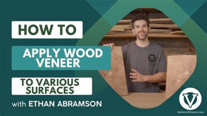 What is a suitable adhesive for applying veneers to wood?