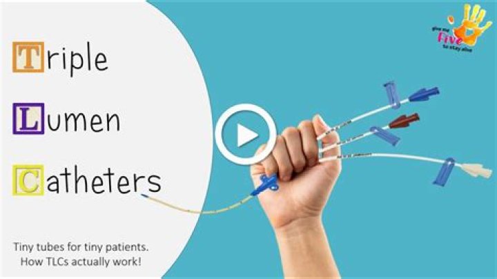 What is a triple lumen catheter used for?