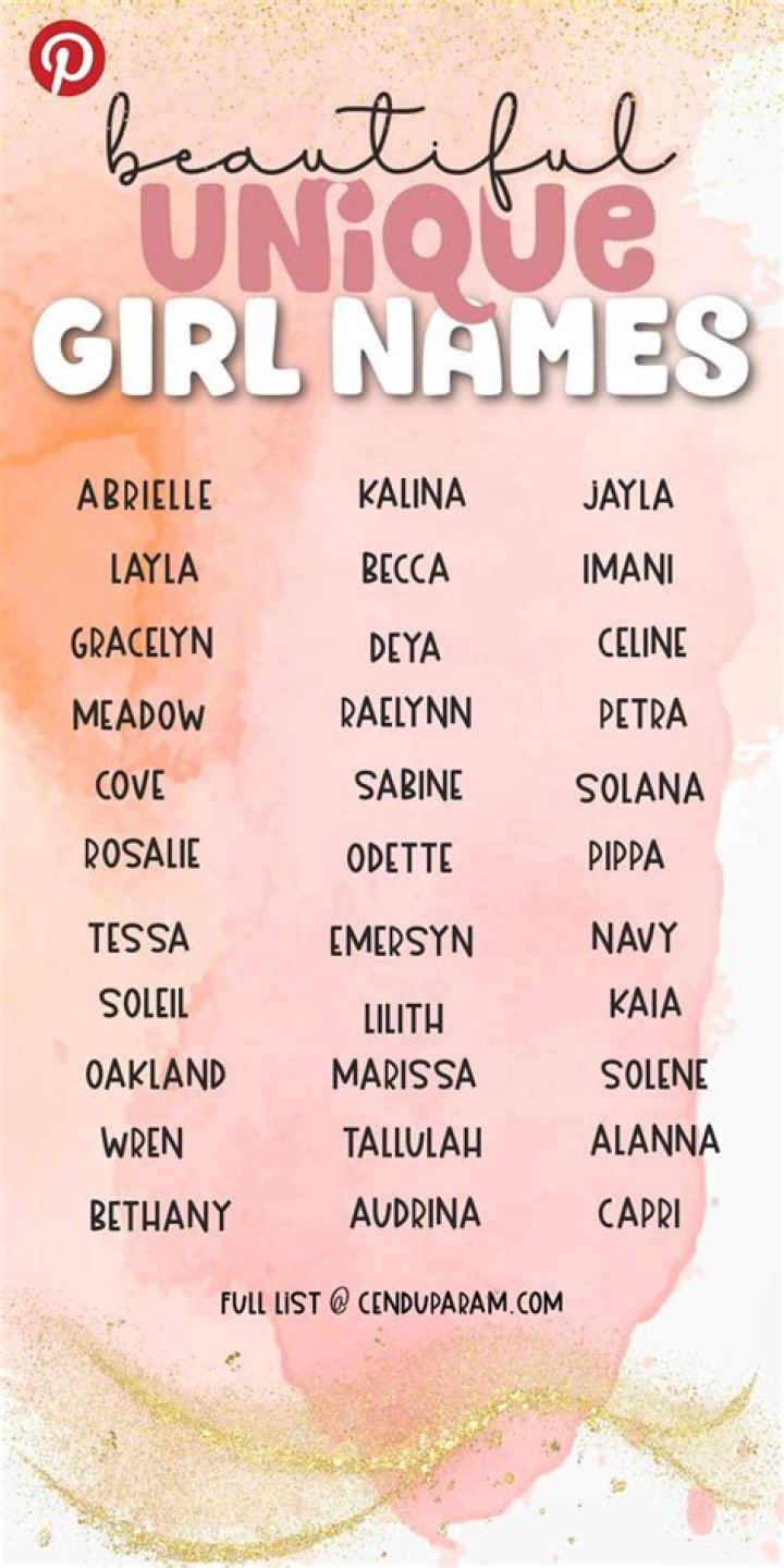 What is a unique name for a baby girl?
