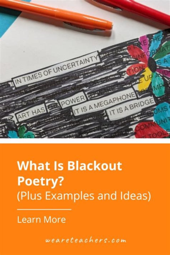 What is an example of blackout poetry?