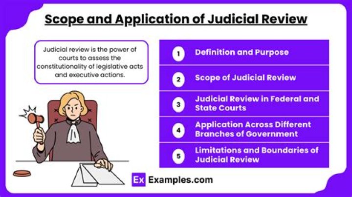What is an example of judicial review today?