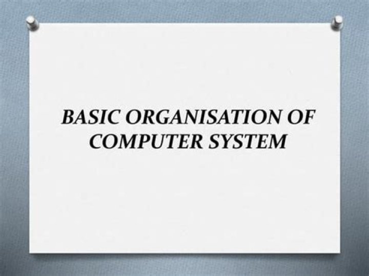 What is basic Organisation of computer with diagram?