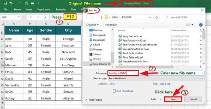 What is F2 shortcut in Excel?