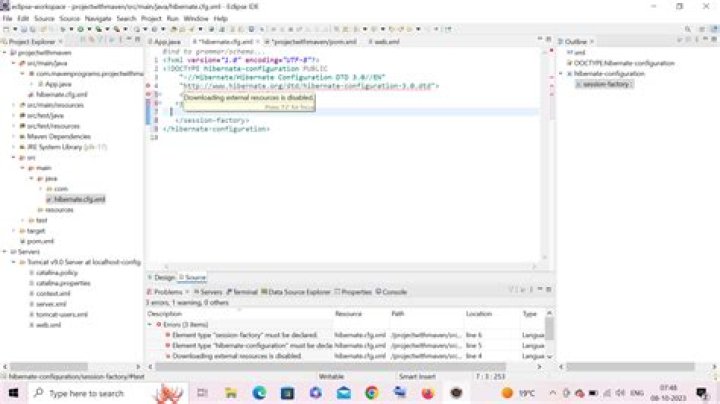 What is hibernate cfg XML file?