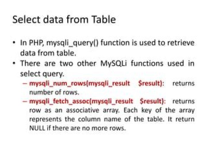 What is Mysqli_result