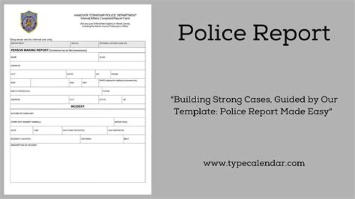 What is NCR in police report?